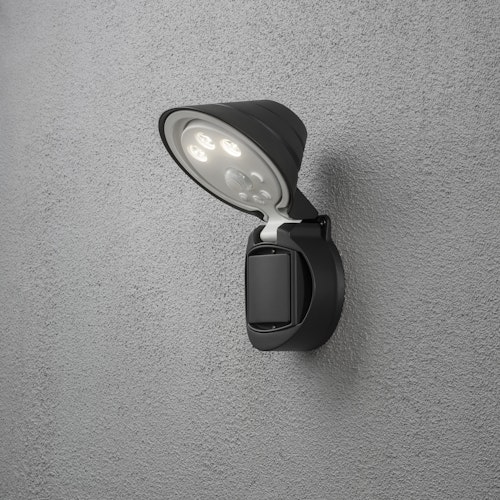 Konstsmide Wandleuchte Prato, schwarz, HighPowerLED 1,5W (7695-750)