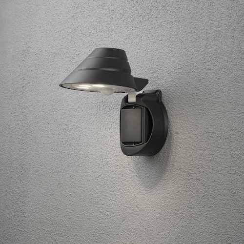 Konstsmide Wandleuchte Prato, schwarz, HighPowerLED 1,5W (7695-750)