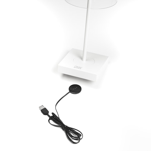 Konstsmide LED USB-Tischleuchte Scilla, weiss, Farbtemperatur, dimmbar (7816-250)