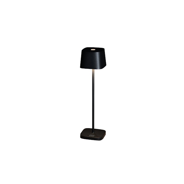 Konstsmide Capri-Mini USB-Tischleuchte schwarz, 2700/3000K, dimmbar, eckig  | KÖMPF24 | Tischlampen