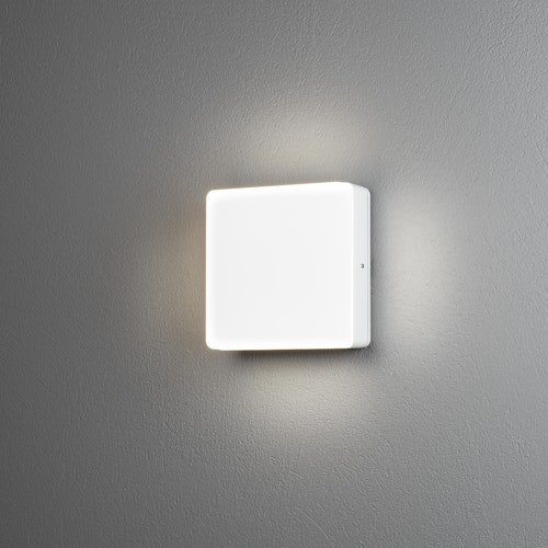 Konstsmide Wandleuchte Cesena, weiss, HighPowerLED 10W, Dammerungssensor (7863-252)