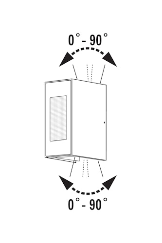 Konstsmide Wandleuchte Cremona, mit Fernbedienung, anthrazit (7866-370)