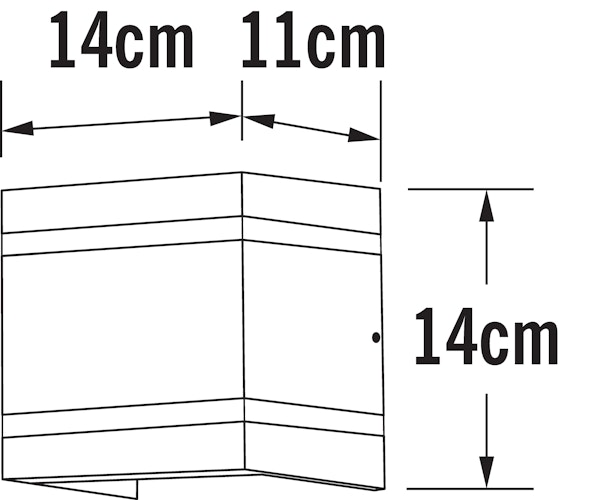 Konstsmide Wandleuchte Cremona, anthrazit, HighPowerLED 2x3W  (7870-370)