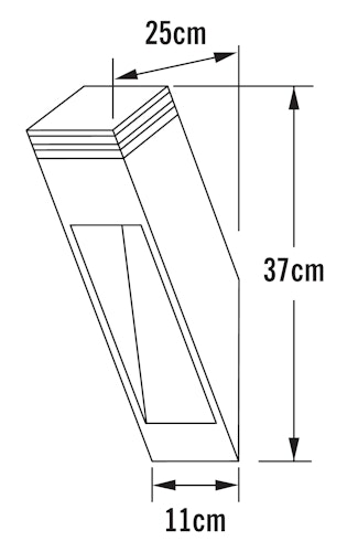 Konstsmide Wandleuchte Massa, HighPowerLED, anthrazit (7944-370)