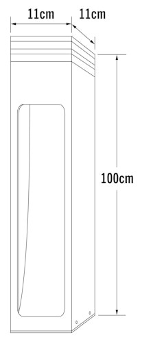 Konstsmide Wandleuchte Massa, HighPowerLED, anthrazit (7945-370)