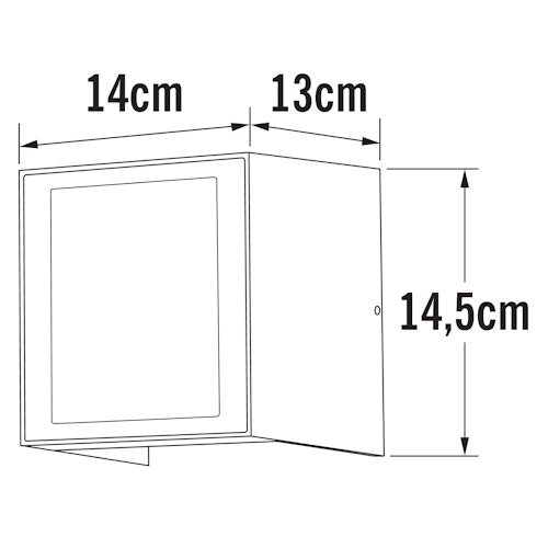 Konstsmide Wandleuchte Cremona, HighPowerLED, anthrazit (7946-370) Bild