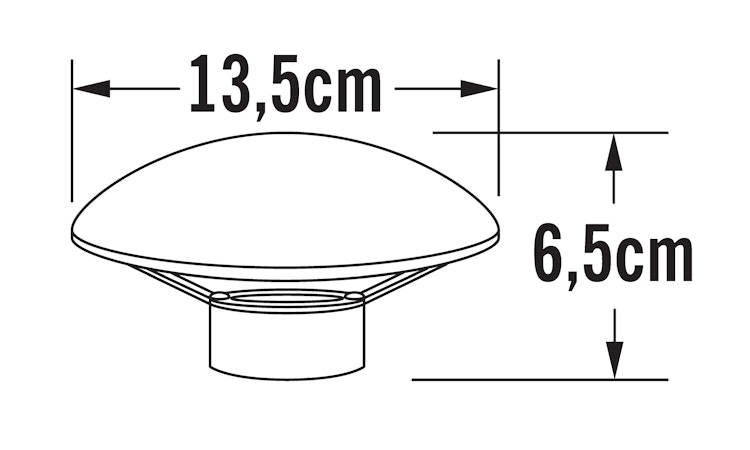 Konstsmide LED Sockellleuchte Top Cap Monza (7981-000)