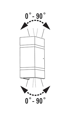 Konstsmide Wandleuchte Cremona, HighPowerLED, anthrazit (7998-370)