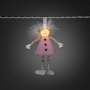 Konstsmide Weihnachtsbeleuchtung  LED Dekolichterkette Pinke Engel Schalter