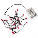 Konstsmide Weihnachtsbeleuchtung  LED Globelichterkette Dioden rot 6h Timer