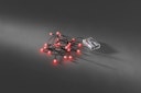 Konstsmide Weihnachtsbeleuchtung  LED Globelichterkette Dioden rot 6h Timer