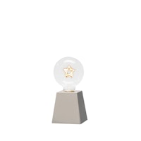 Konstsmide Weihnachtsbeleuchtung  LED Tischleuchter Stern weiß Timer