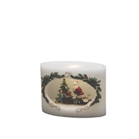 Konstsmide Weihnachtsbeleuchtung  LED Echtwachskerze Weihnachtsmann m Kind