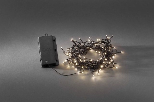 Konstsmide LED Lichterkette 120 KÖMPF24 | batteriebetrieben warmweiße Dioden
