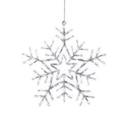 Konstsmide LED Acryl Schneeflocke 90 kaltweiße Dioden Außen
