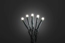 Konstsmide Weihnachtsbeleuchtung  Micro LED Lichterkette gefrostet 20 warnweiße Dioden