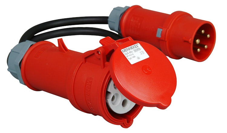 Kopp CEE- Adapterleitung CEE- Stecker 16A / CEE-Kupplung 32A