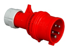 Kopp CEE-Stecker mit Phasenwender, 5-polig, rot