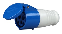 Kopp Caravan-Kupplung mit Klappdeckel, 3-polig blau