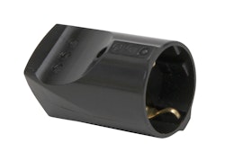 Kopp Kunststoff-Schutzkontakt-Kupplung 16A schwarz