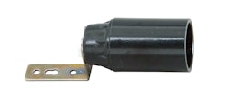 Kopp Isolierstoff-Fassung mit Befestigungswinkel E14 schwarz