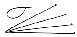 Kopp Kabelbinder schwarz, 300 x 4,8 mm