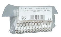 Kopp Lüsterklemmleiste 12-polig Ø 2,5-4mm² Profi-Pack