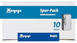Kopp Abdeckrahmen PARIS 1-fach arktis-weiß, Profi-Pack
