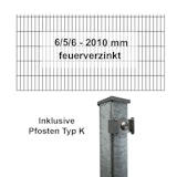 Kraus DS 6/5/6 - 2010 mm feuerverzinkt - Pfosten K - Komplettset 2 - 50 MeterZubehörbild