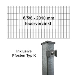 Kraus DS 6/5/6 - 2010 mm feuerverzinkt - Pfosten K - Komplettset 2 - 50 Meter