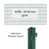 Kraus DS 6/5/6 - 2010 mm grün - Pfosten K - Komplettset 2 - 50 MeterZubehörbild