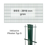 Kraus DS 8/6/8 - 2010 mm grün - Pfosten S - Komplettset 2 - 50 MeterZubehörbild