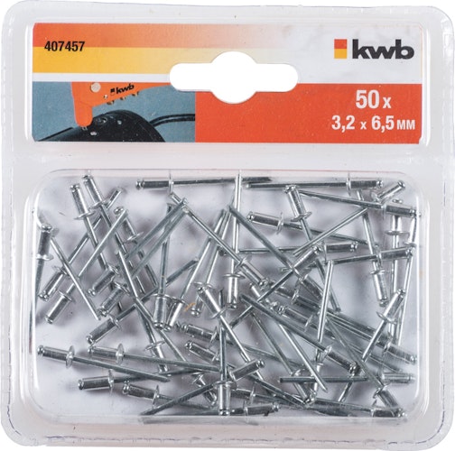 kwb 50 Blindnieten 3,2 x 6,5 mm 407457