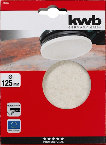kwb Q-STICK Filzpolierschei 125 SB 486000