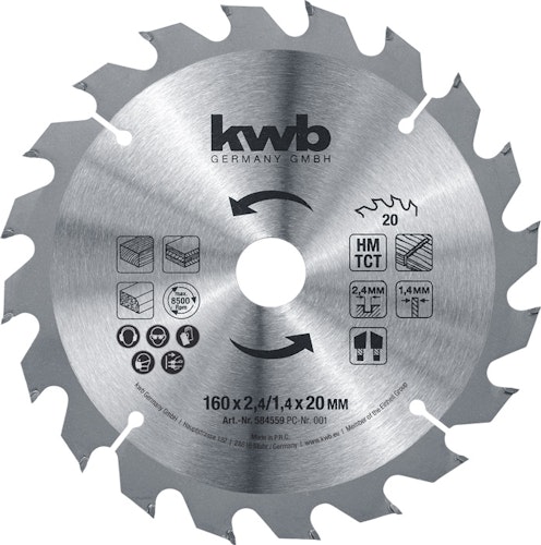 kwb Hk-Sägebl. HM Ø 160x20 Z20 584559