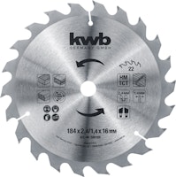 kwb Hk-Sägebl. HM Ø 184x16 Z22 586159