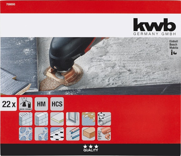 kwb Multit. Badreparatursatz 22tlg 708690