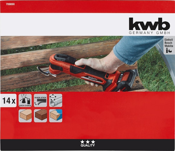 kwb Multit Schleiffingersatz 14tlg 709890