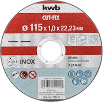 kwb CUT-FIX Tr-Schei dünn 115x1,0 711911