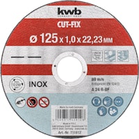 kwb CUT-FIX Tr-Schei dünn 125x1,0 711912
