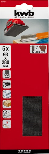 kwb Str. Gitterl. 93x280mm P220SB 858022