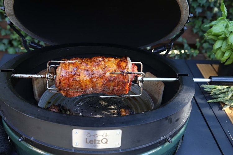 Big Green Egg Rotisserie LetzQ für das Big Green Egg  Medium Bild