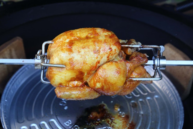 Big Green Egg Rotisserie LetzQ für das Big Green Egg  Medium Bild