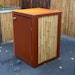 BambusBASIS Mülltonnenbox Cortenstahl für 120 l-Tonne  -  1-/2-/3-er BoxBild
