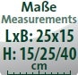 MaÃÂe Brunnenaufsatz (LxB/H): 25x15/15/25/40 cm