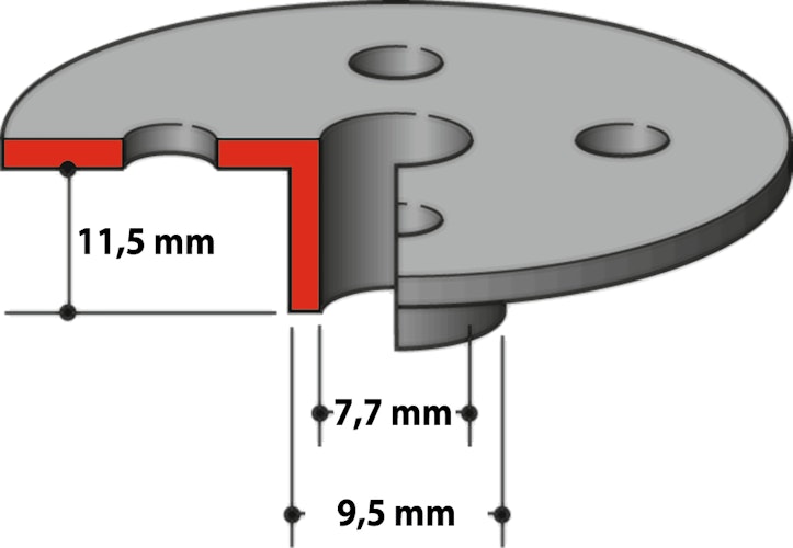Makita Kopierhülse 9,5mm 164379-4