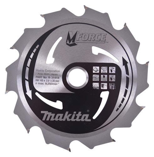 Makita M-FORCE Sägeb. 165x20x10Z B-31918