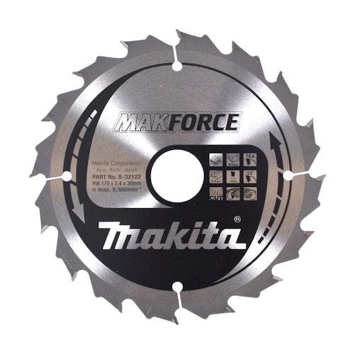 Makita MAKFORCE Sägeb. 170x30x16Z B-32122