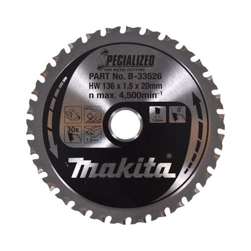 Makita SPECIALIZED Sägeb.136x20x30Z B-33526