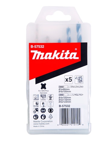 Makita Bohrerset Holz/Metall 5tlgSDS+ B-57532